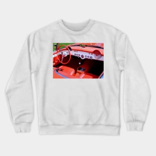 1957 Corvette Roadster Interior Crewneck Sweatshirt